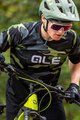 ALÉ Rövid ujjú kerékpáros mez - STAIN OFF ROAD MTB - zöld/szürke/fekete