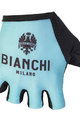 BIANCHI MILANO Kerékpáros kesztyű rövid ujjal - DIVOR - világoskék/fekete