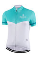 BIANCHI MILANO Rövid ujjú kerékpáros mez - GINOSA LADY - kék/fehér