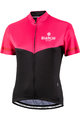 BIANCHI MILANO Rövid ujjú kerékpáros mez - GINOSA LADY - fekete/rózsaszín