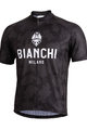BIANCHI MILANO Rövid ujjú kerékpáros mez - PRIOLO MTB - fekete