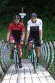 BIANCHI MILANO Rövid ujjú kerékpáros mez - QUIRRA - fekete/fehér