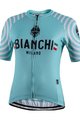 BIANCHI MILANO Rövid ujjú kerékpáros mez - ALTANA LADY - világoskék