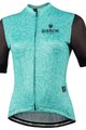 BIANCHI MILANO Rövid ujjú kerékpáros mez - SOSIO LADY - zöld/fekete