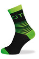 BIOTEX Klasszikus kerékpáros zokni - LINES - zöld/fekete