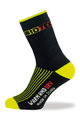 BIOTEX Klasszikus kerékpáros zokni - TERMO - fekete/sárga