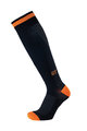 BIOTEX Kerékpáros térd zokni - COMPRESSION - narancssárga/fekete
