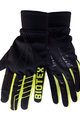BIOTEX Kerékpáros kesztyű hosszú ujjal - SUPERWARM - fekete/sárga