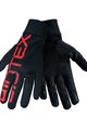 BIOTEX Kerékpáros kesztyű hosszú ujjal - THERMAL TOUCH GEL - fekete/piros