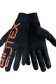 BIOTEX Kerékpáros kesztyű hosszú ujjal - THERMAL TOUCH GEL - narancssárga/fekete
