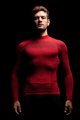 BIOTEX Hosszú ujjú kerékpáros póló - 3D TURTLENECK - piros