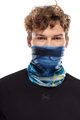 BUFF Kerékpáros nyakmelegítő - COOLNET UV® NAT.GEO. - világoskék/kék