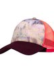 BUFF Kerékpáros sapka - TRUCKER DERAMA - bordó/narancssárga
