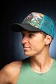 BUFF Kerékpáros sapka - TRUCKER BEAR - narancssárga/fekete/zöld