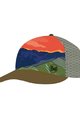BUFF Kerékpáros sapka - TRUCKER PANORÁMA - narancssárga/kék/zöld