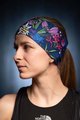 BUFF Kerékpáros fejpánt - COOLNET UV FLOWERS - lila/kék/rózsaszín