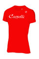 CASTELLI Rövid ujjú kerékpáros póló - CLASSIC W - piros