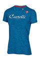 CASTELLI Rövid ujjú kerékpáros póló - CLASSIC W - kék