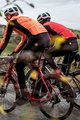 CASTELLI Kerékpáros dzseki béléssel - ALPHA ROS - piros/fekete