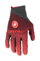 CASTELLI Kerékpáros kesztyű hosszú ujjal - CW 6.1 CROSS - piros