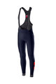 CASTELLI Hosszú kerékpáros nadrág kantárral - VELOCISSIMO 4 WINTER - kék