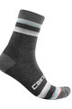 CASTELLI Klasszikus kerékpáros zokni - STRISCIA 13 WINTER - szürke