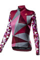 CASTELLI Hosszú ujjú kerékpáros mez - TRIANGOLO MID LADY W - rózsaszín/szürke