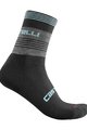 CASTELLI Klasszikus kerékpáros zokni - LINEA 15 WINTER - rózsaszín/kék