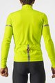 CASTELLI Hosszú ujjú kerékpáros mez - FONDO 2 WINTER - sárga