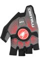CASTELLI Kerékpáros kesztyű rövid ujjal - ROSSO CORSA ESPRESSO - piros/fekete