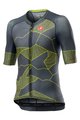 CASTELLI Rövid ujjú kerékpáros mez - CLIMBER'S 3.0 - szürke/sárga