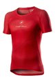 CASTELLI Rövid ujjú kerékpáros póló - PRO MESH - piros