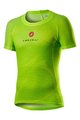CASTELLI Rövid ujjú kerékpáros póló - PRO MESH - sárga