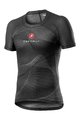 CASTELLI Rövid ujjú kerékpáros póló - PRO MESH - fekete
