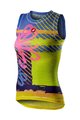 CASTELLI Ujjatlan kerékpáros póló - PRO MESH W LADY - színes/rózsaszín