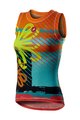 CASTELLI Ujjatlan kerékpáros póló - PRO MESH W LADY - színes/sárga