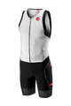 CASTELLI Kerékpáros overall - FREE SANREMO - fekete/fehér
