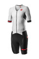 CASTELLI Kerékpáros overall - FREE SANREMO 2 - fehér/fekete