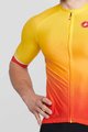 CASTELLI Rövid ujjú kerékpáros mez - AERO RACE 6.0 - piros/sárga