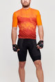 CASTELLI Rövid kerékpáros mez rövidnadrággal - POLVERE - fekete/narancssárga