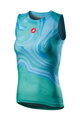 CASTELLI Ujjatlan kerékpáros póló - PRO MESH W LADY - türkiz/kék