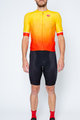 CASTELLI Rövid kerékpáros mez rövidnadrággal - AERO RACE - sárga/fekete