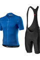 CASTELLI Rövid kerékpáros mez rövidnadrággal - CLASSIFICA II - kék/fekete