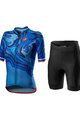 CASTELLI Rövid kerékpáros mez rövidnadrággal - CLIMBER'S 2.0 - kék/fekete