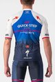 CASTELLI Rövid ujjú kerékpáros mez - QUICK-STEP 2022 COMPETIZIONE - kék/fehér
