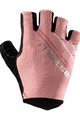 CASTELLI Kerékpáros kesztyű rövid ujjal - DOLCISSIMA 2 LADY - rózsaszín/fekete