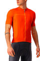 CASTELLI Rövid kerékpáros mez rövidnadrággal - CLASSIFICA - narancssárga/fekete