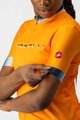 CASTELLI Rövid ujjú kerékpáros mez - GRADIENT LADY - narancssárga