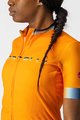 CASTELLI Rövid ujjú kerékpáros mez - GRADIENT LADY - narancssárga