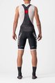 CASTELLI Rövid kerékpáros nadrág kantárral - COMPETIZIONE KIT - fekete/ezüst